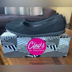 Women’s Skechers Stretch Fit “What A Move” Memory Foam Flats, Vegan, Size 8